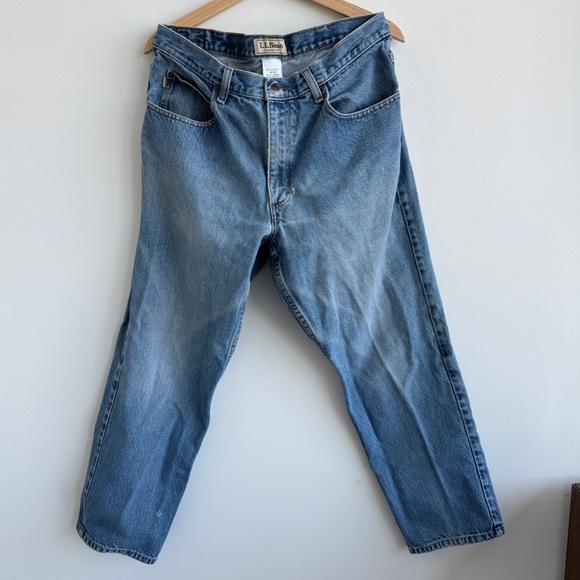 Vintage‎ L.L. Bean Men's Classic Blue Jeans - 34x27